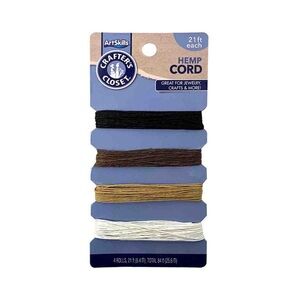 ArtSkills Crafters Closet 21 Ft Each Hemp Cord